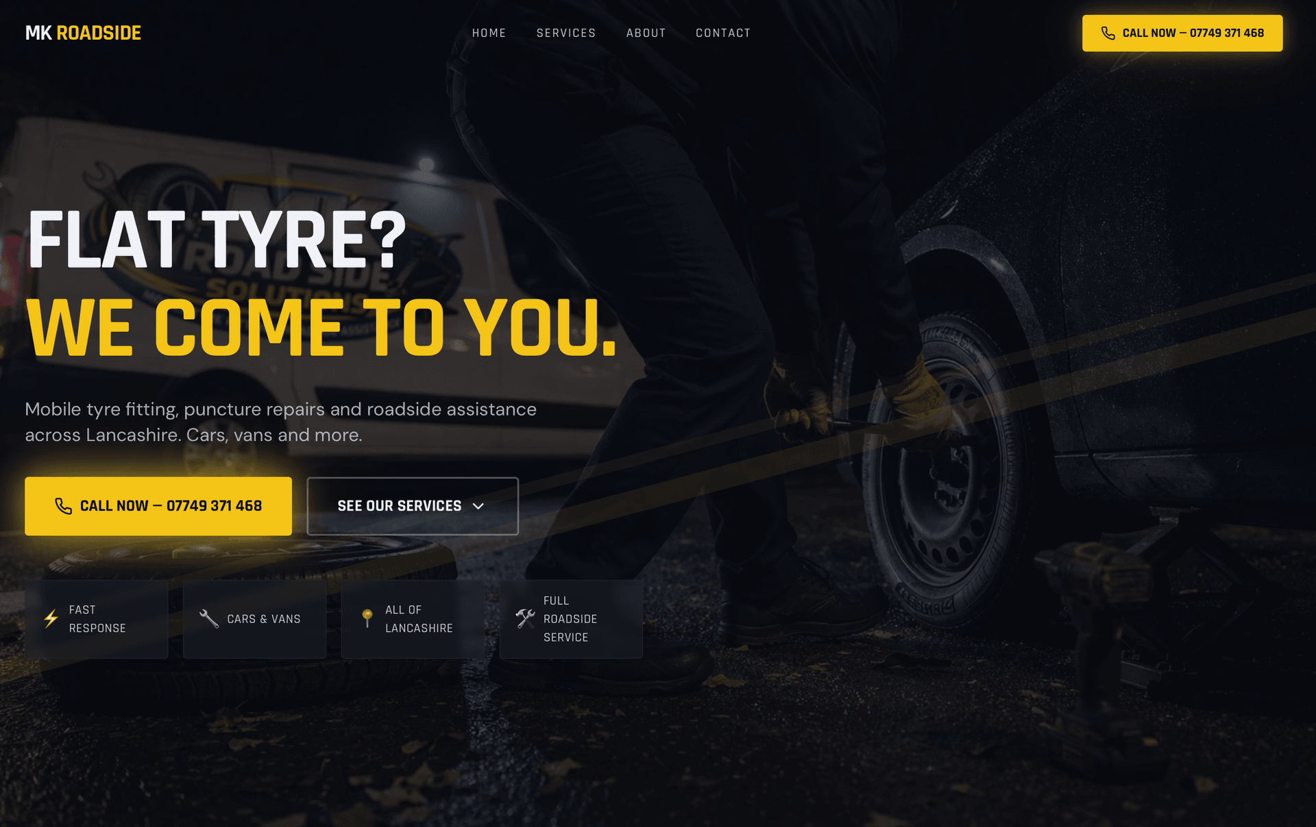 mkroadside.co.uk website screenshot