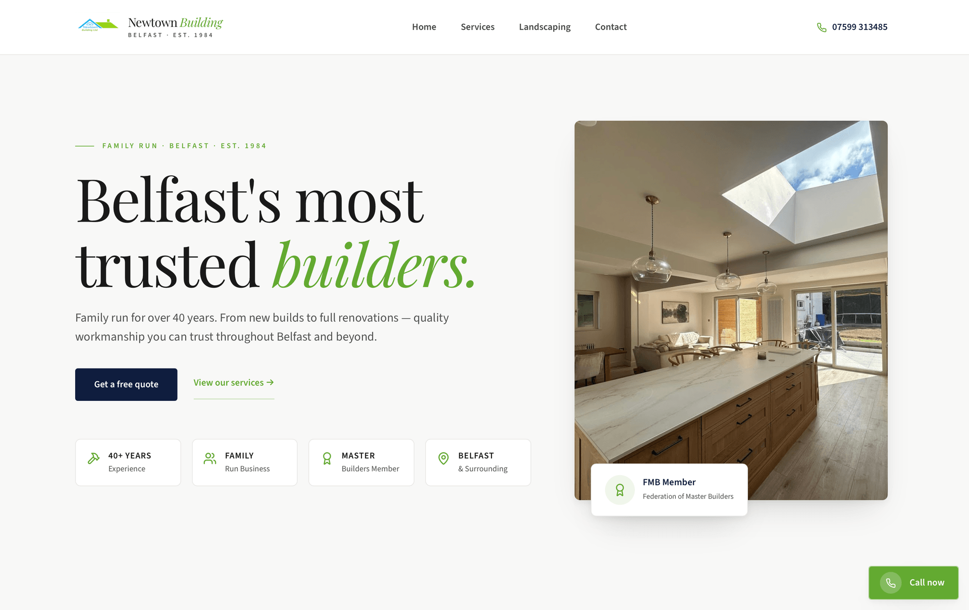 newtownbuilding.com website screenshot